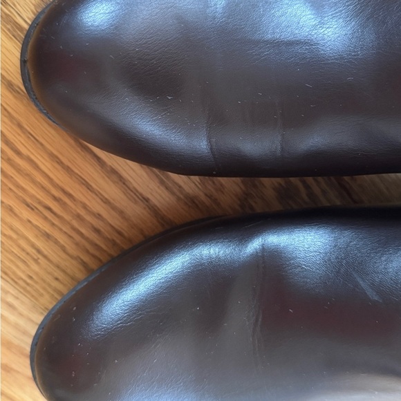 Boots Luz Clairborne Brown Knee-High Leather Boots - Picture 6 of 11